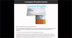 Desktop Screenshot of lorazepamrezeptfrei.com